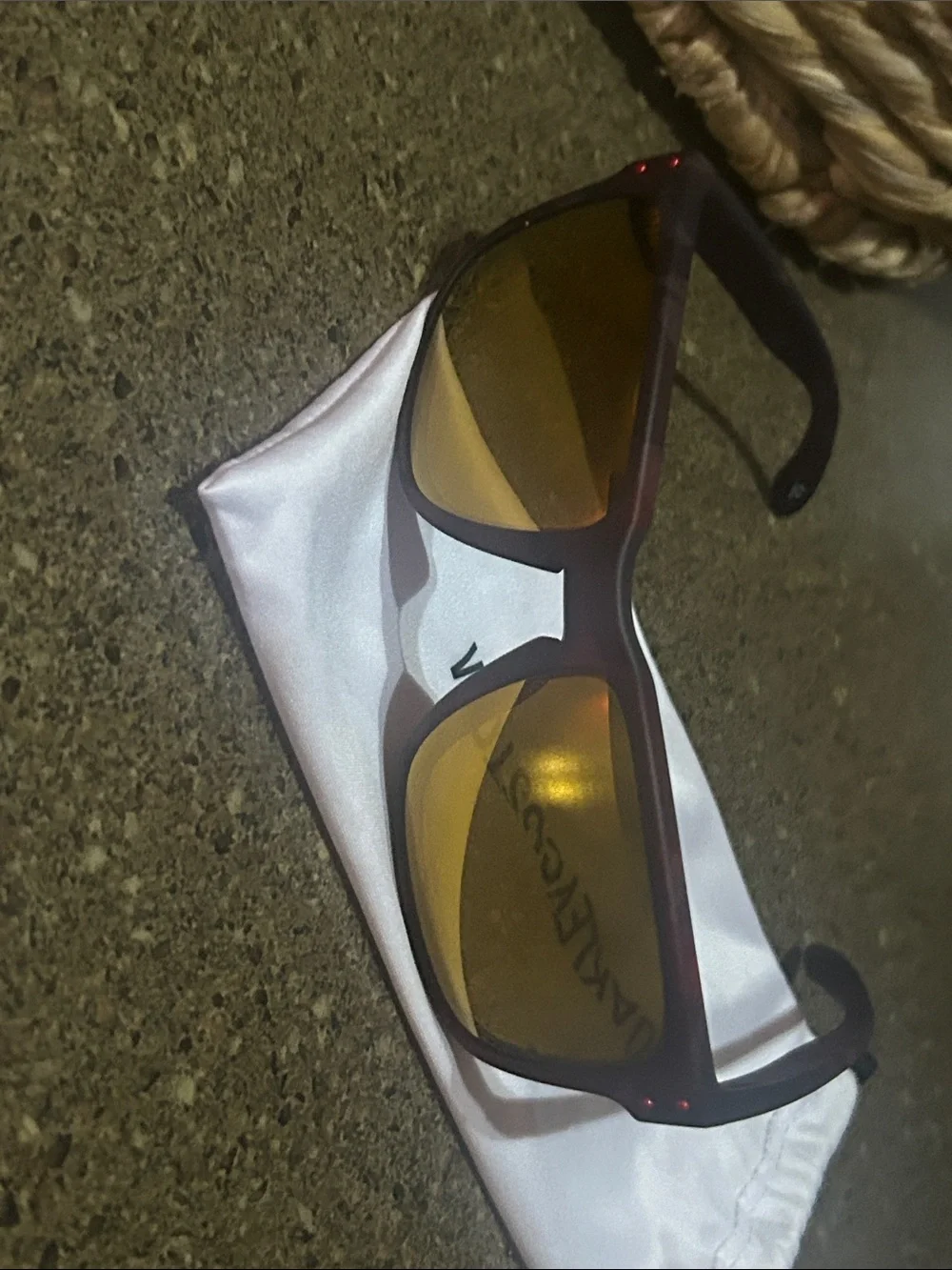 Oakley Custom Holbrook. Red camo frame/ Gold polarized lens. New unused.